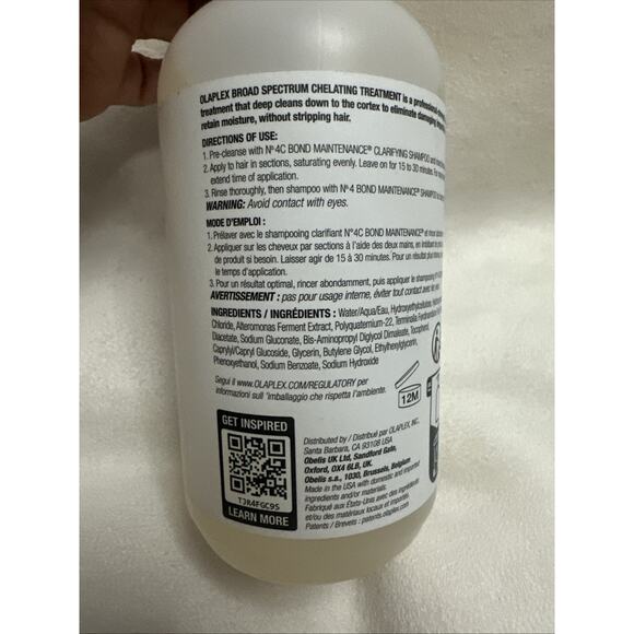 Authentic OLAPLEX BROAD SPECTRUM CHELATING TREATMENT 12.55 oz - Picture 3 of 4